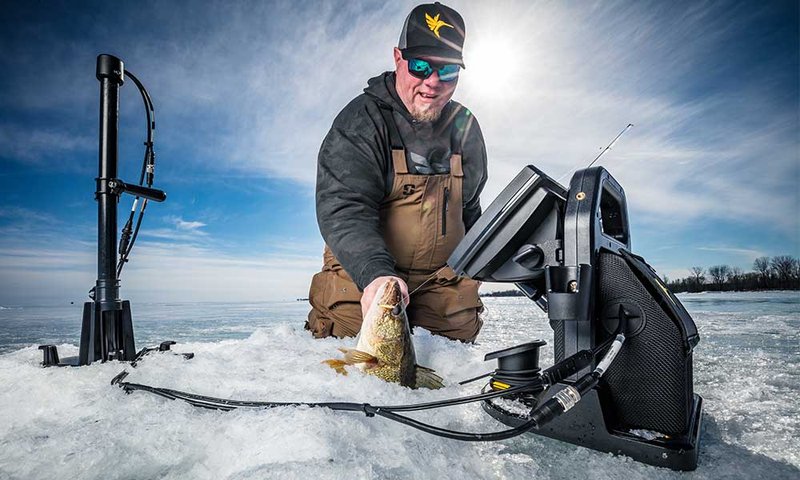 Ice fishing demo in United Kigdom